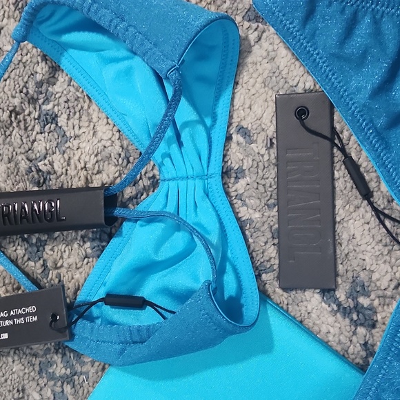Stevie sparkle normal coverage swimsuit set with Bag. - Picture 7 of 7